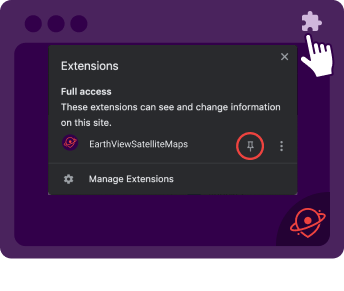 How to pin the extensions